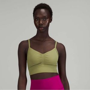 Nulu front gather yoga sports bra